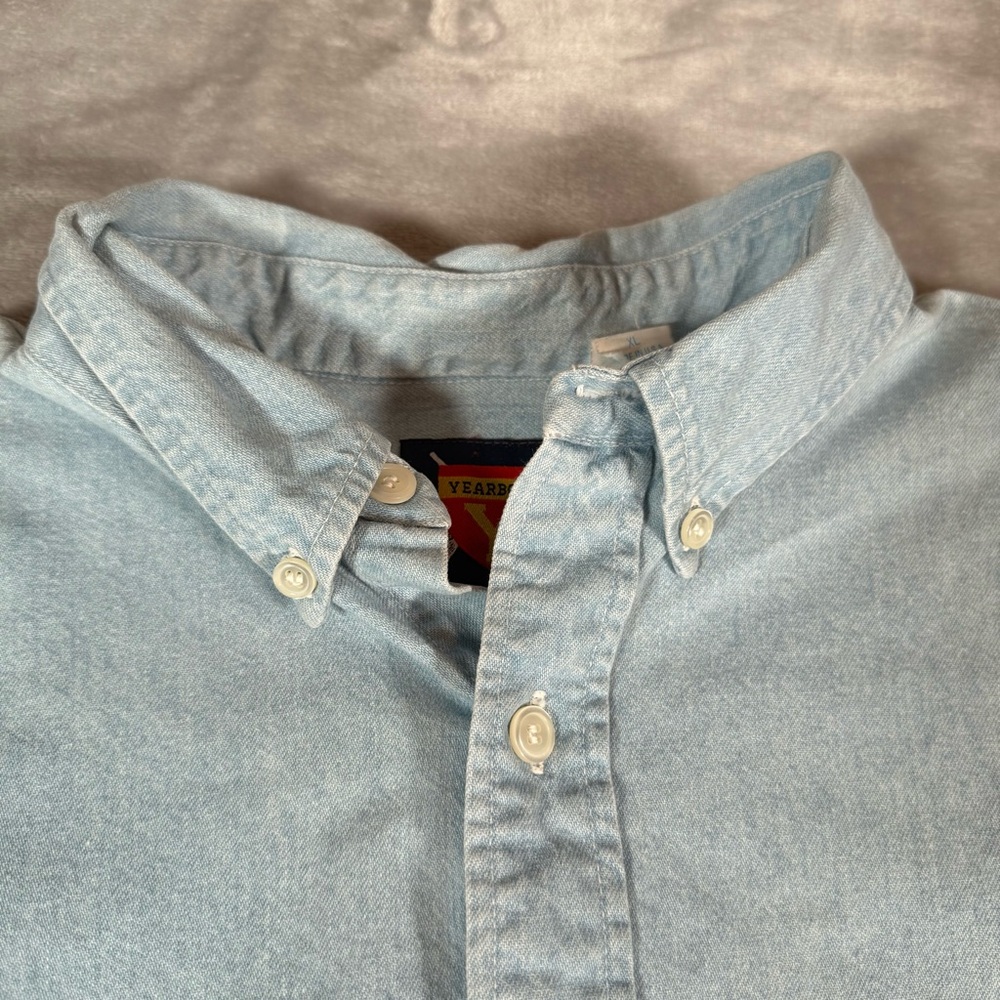 Vintage Villanova Wildcats Lacrosse Oxford Button Down Shirt Mens XL Blue 90s - Picture 4 of 8